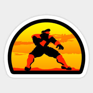 Bison's Sunset Sticker